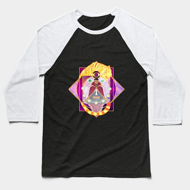 The Sorceror Supreme Baseball T-Shirt by kickingshoes